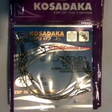 Поводок Kosadaka Professional 7700-01 длина 22 см. тест 6 кг. упаковка 3 шт.