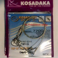 Поводок Kosadaka Professional 7700-02 длина 30 см. тест 6 кг. упаковка 3 шт. Поводок Kosadaka Professional 7700-02 длина 30 см. тест 6 кг. упаковка 3 шт.