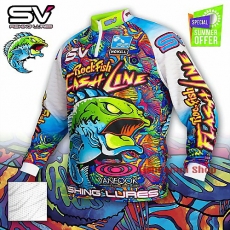 Футболка мембранная SV Fishing Lures расцветка Flash Line (Rock Fish) L